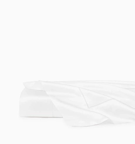 Ariel Flat Sheet by Sferra Linens in White at Fig Linens and Home - 1