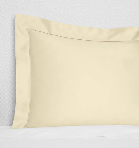 Ariel Sham by Sferra Linens in Parchment at Fig Linens and Home - 1