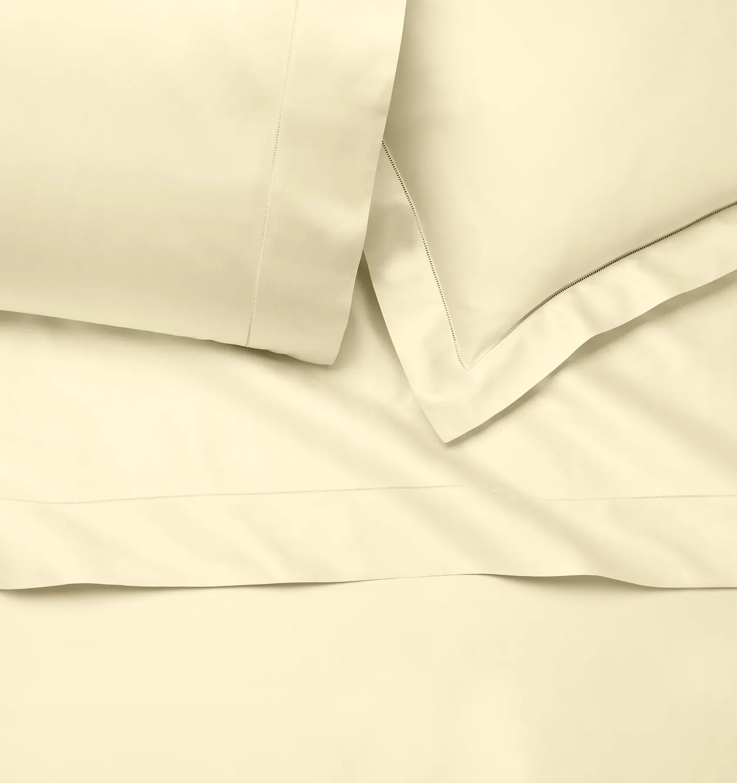 Ariel Flat Sheet by Sferra Linens in Parchment at Fig Linens and Home - 2