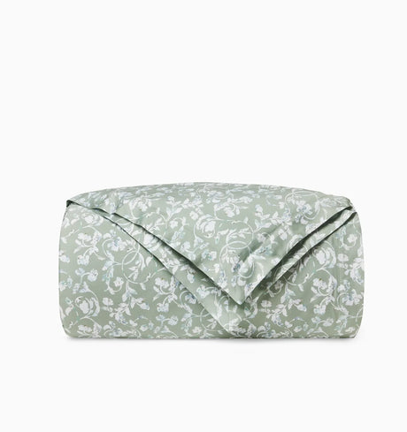 Fronda Duvet Cover by Sferra Linens in Sage at Fig Linens and Home - 6
