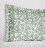 Fronda Sham by Sferra Linens in Sage at Fig Linens and Home - 2