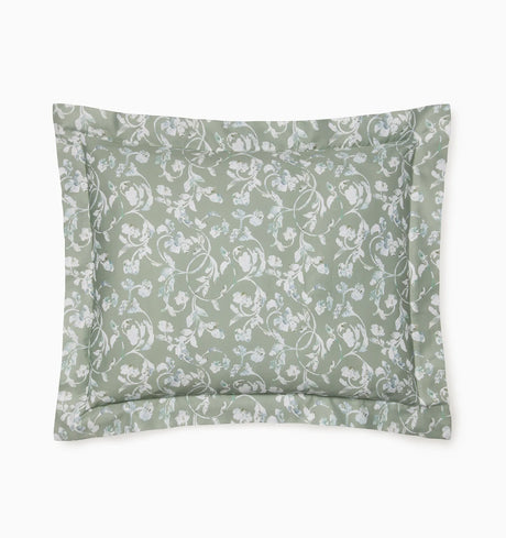 Fronda Sham by Sferra Linens in Sage at Fig Linens and Home - 5