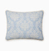 Isabella Jacquard Sham by Sferra x Scalamandre in Ivory/Sea at Fig Linens and Home - 3