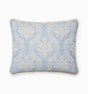Isabella Jacquard Sham by Sferra x Scalamandre in Ivory/Sea at Fig Linens and Home - 3