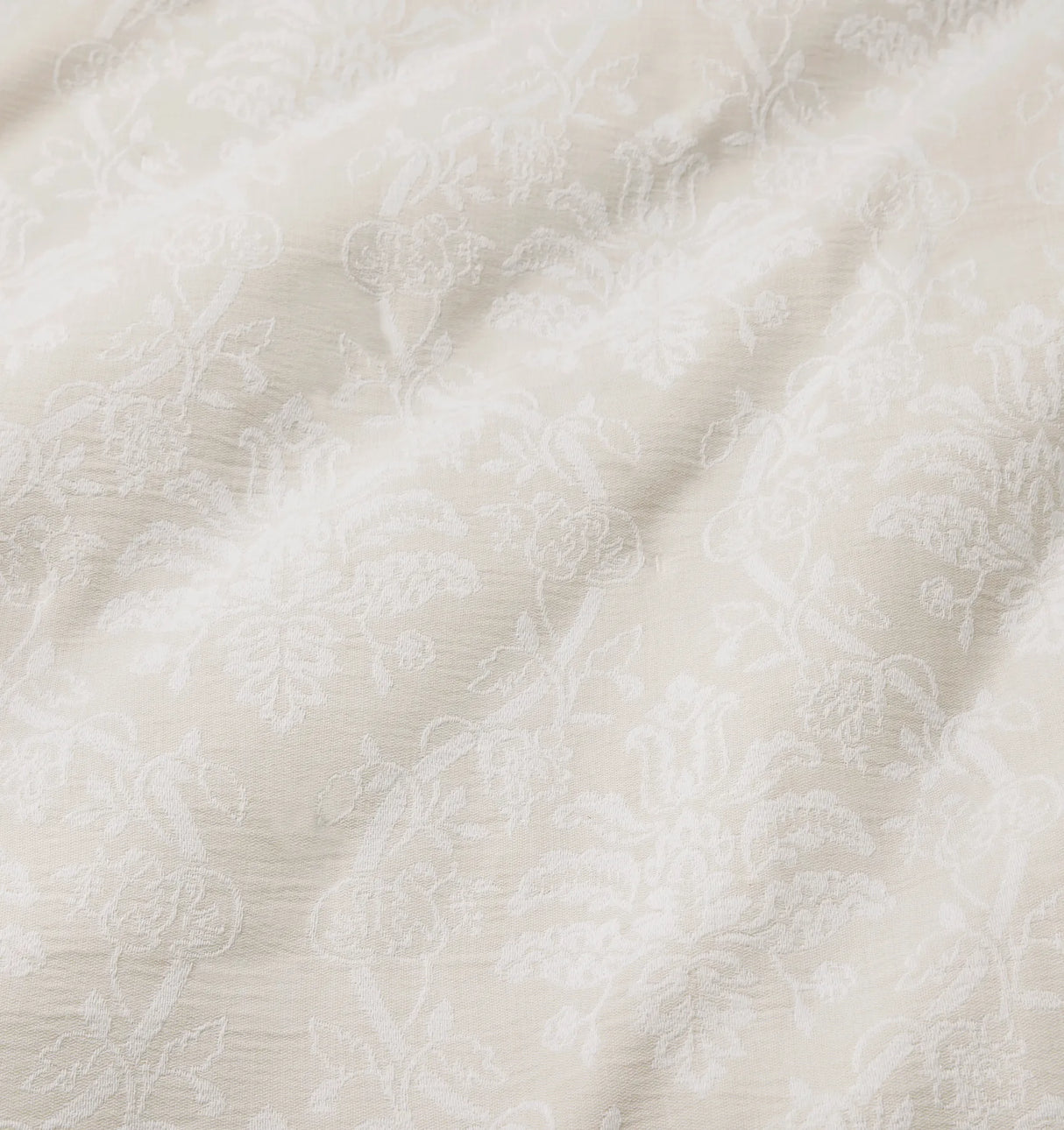 Isabella Jacquard Sham by Sferra x Scalamandre in White/Sand at Fig Linens and Home - 2