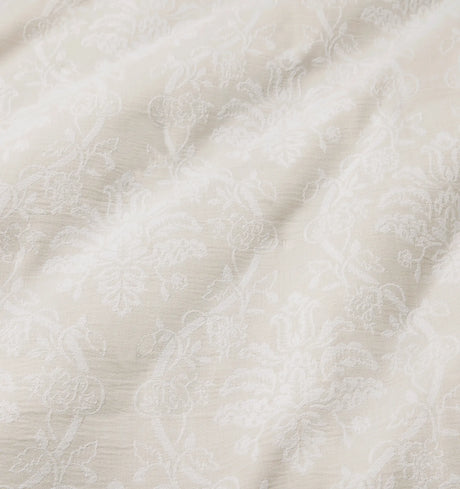 Isabella Jacquard Sham by Sferra x Scalamandre in White/Sand at Fig Linens and Home - 2