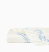 Isabella Embroidered Flat Sheet by Sferra x Scalamandre in Ivory/Sea at Fig Linens and Home - 4