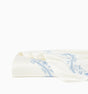 Isabella Embroidered Flat Sheet by Sferra x Scalamandre in Ivory/Sea at Fig Linens and Home - 4