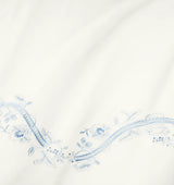 Isabella Pillowcases by Sferra x Scalamandre in Ivory/Sea at Fig Linens and Home - 3