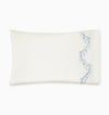 Isabella Pillowcases by Sferra x Scalamandre in Ivory/Sea at Fig Linens and Home - 2