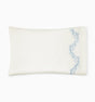 Isabella Pillowcases by Sferra x Scalamandre in Ivory/Sea at Fig Linens and Home - 2