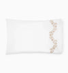 Isabella Pillowcases by Sferra x Scalamandre in White/Sand at Fig Linens and Home - 3