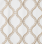 Isabella Decorative Pillow by Sferra x Scalamandre in White/Sand at Fig Linens and Home - 2