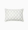 Isabella Decorative Pillow by Sferra x Scalamandre in Ivory/Sea at Fig Linens and Home - 1