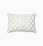 Isabella Decorative Pillow by Sferra x Scalamandre in Ivory/Sea at Fig Linens and Home - 1