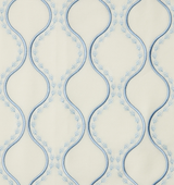 Isabella Decorative Pillow by Sferra x Scalamandre in Ivory/Sea at Fig Linens and Home - 3