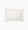 Isabella Decorative Pillow by Sferra x Scalamandre in White/Sand at Fig Linens and Home - 1