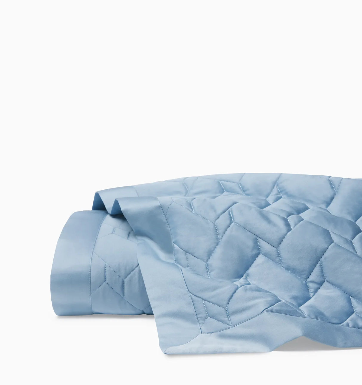 Palatino Quilt by Sferra Linens in Sea at Fig Linens and Home - 3