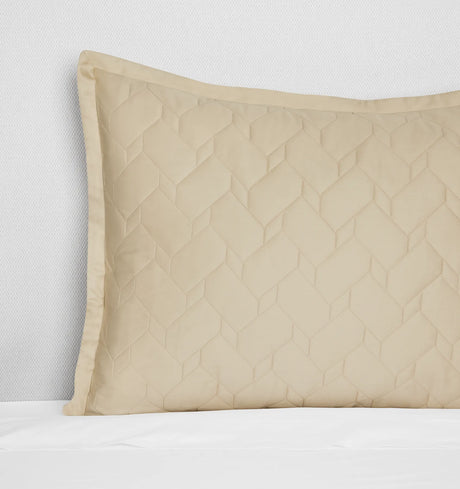 Palatino Sham by Sferra Linens in Sand at Fig Linens and Home - 1