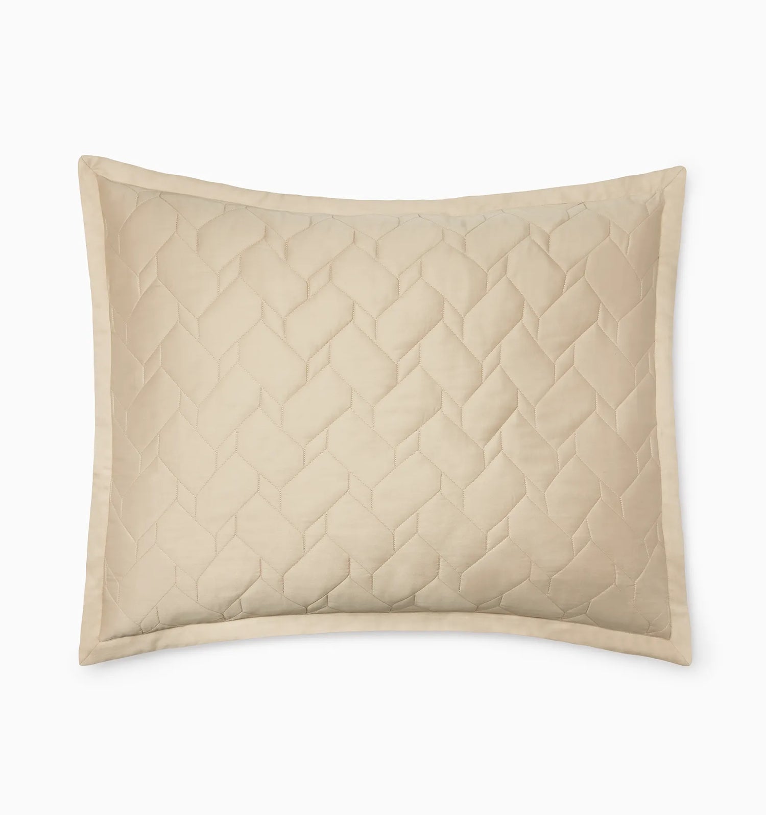 Palatino Sham by Sferra Linens in Sand at Fig Linens and Home - 4