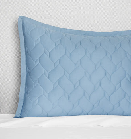 Palatino Sham by Sferra Linens in Sea at Fig Linens and Home - 4