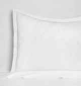Palatino Sham by Sferra Linens in White at Fig Linens and Home - 1