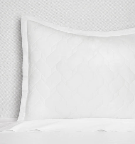 Palatino Sham by Sferra Linens in White at Fig Linens and Home - 1
