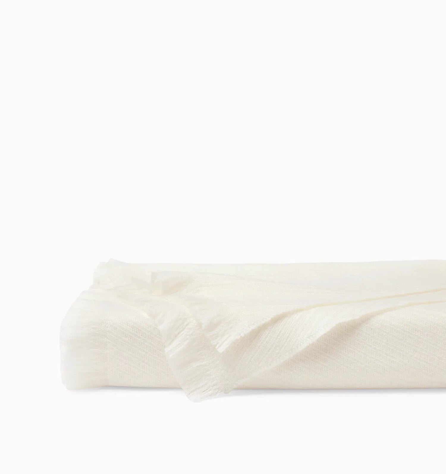 Taormina Throw by Sferra Linens in Ecru at Fig Linens and Home - 1