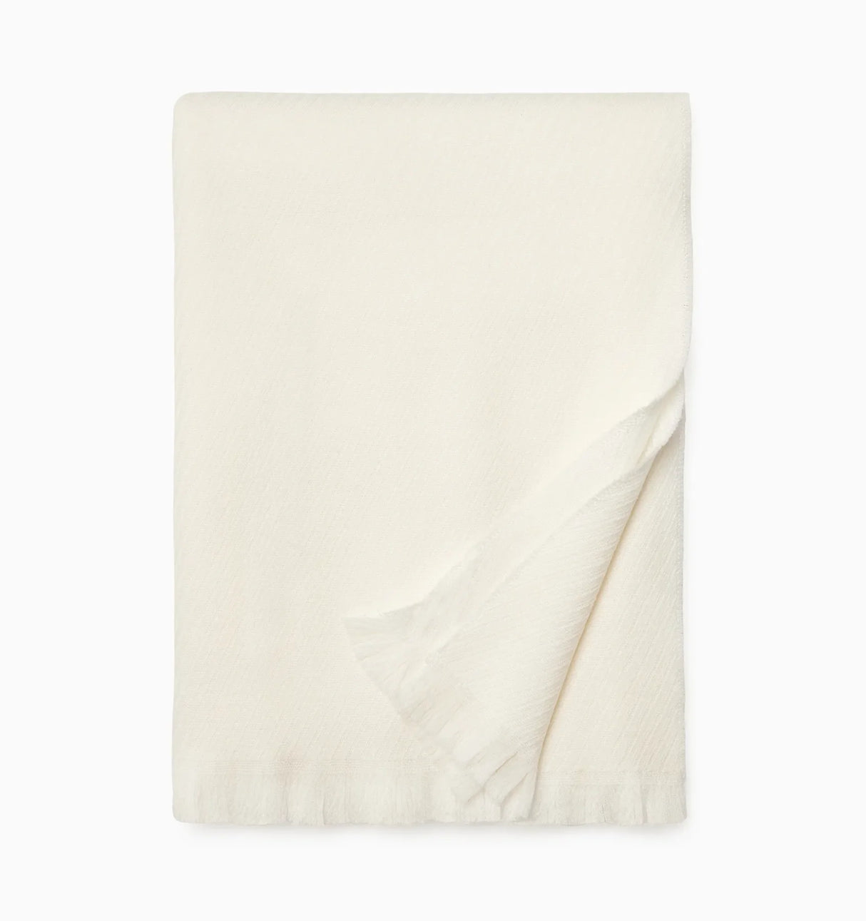 Taormina Throw by Sferra Linens in Ecru at Fig Linens and Home - 5
