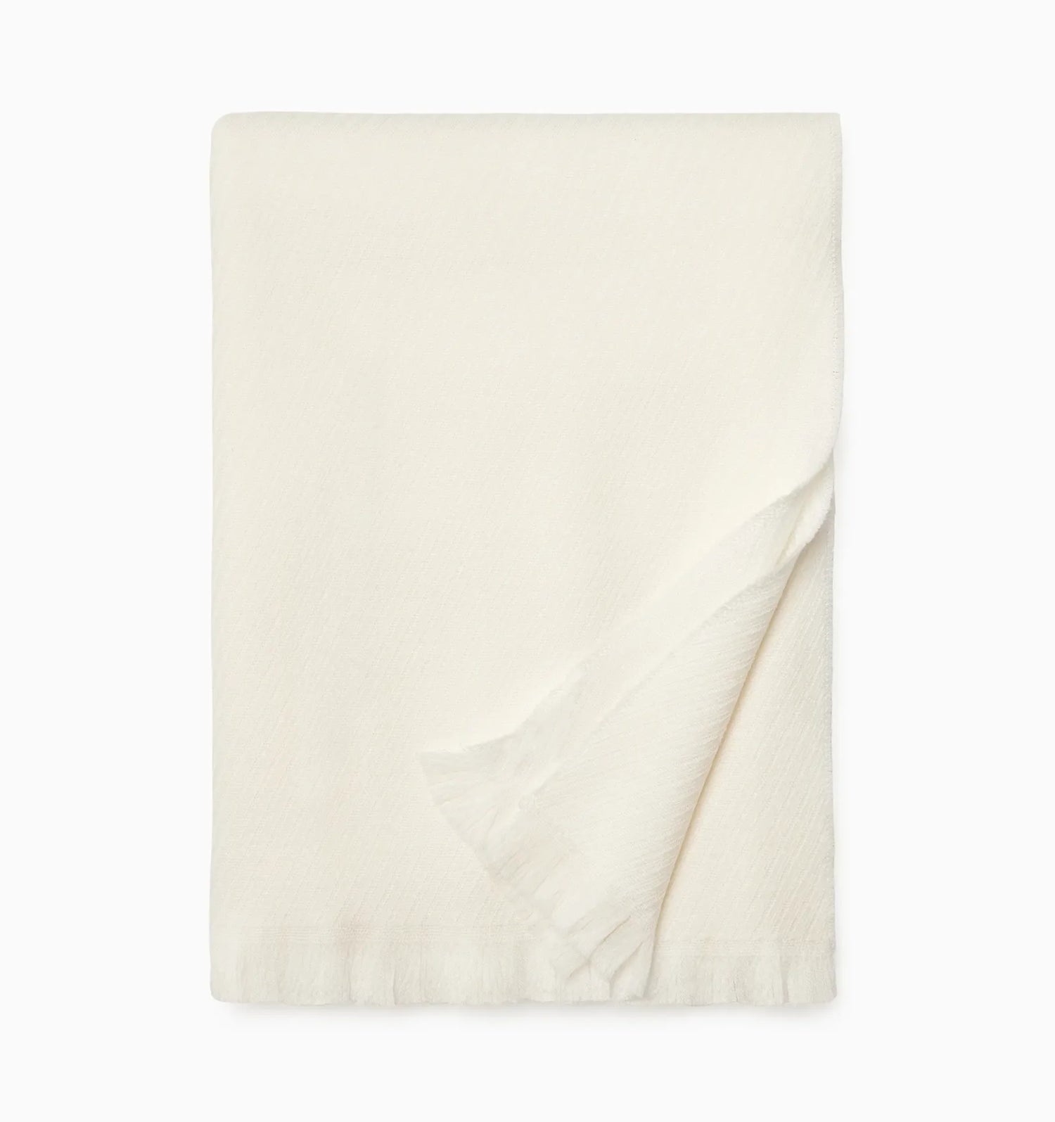 Taormina Throw by Sferra Linens in Ecru at Fig Linens and Home - 5