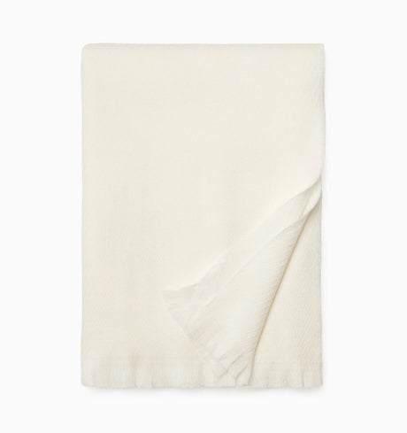 Taormina Throw by Sferra Linens in Ecru at Fig Linens and Home - 5