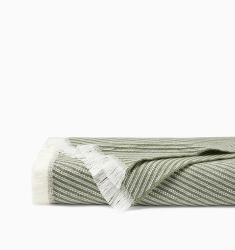 Taormina Throw by Sferra Linens in Sage at Fig Linens and Home - 1