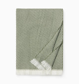 Taormina Throw by Sferra Linens in Sage at Fig Linens and Home - 4