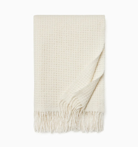 Terranova Throw by Sferra Linens in Ivory at Fig Linens and Home - 3