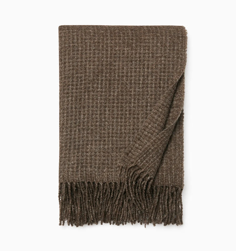 Terranova Throw by Sferra Linens in Khaki at Fig Linens and Home - 4