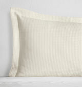 Sferra Hatteras Matelasse - Hatteras Ivory Pillow Sham by Sferra -100% Cotton at Fig Linens and Home