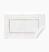 Lindo Bath Rug in White and Bisque by Sferra - Non-skid backing Bathroom Rug - Image 1