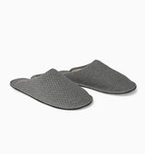 Orsino Grey Men's Slip On Slippers Size 45 | Sferra at Fig Linens and Home