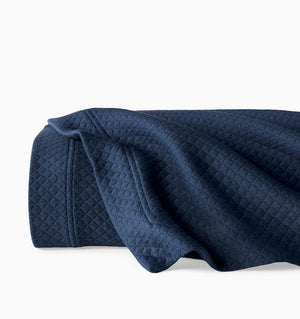Coverlet - Sferra Linens Rombo Navy Coverlets - Matelasse Bedspread at Fig Linens and Home