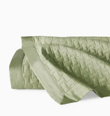 Quilted Coverlet - Sferra Bedding - Sampietrini Willow Green Quilts at Fig Linens and Home