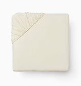 Sferra Spring26 Luxor Fitted Sheet Beige Silo at Fig Linens And Home