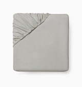 Sferra Spring26 Luxor Fitted Sheet Silver Silo at Fig Linens And Home
