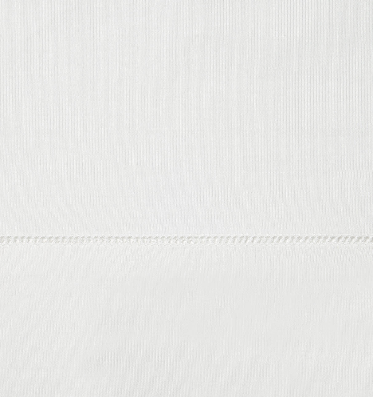 Sferra Spring26 Luxor Flat Sheet White Swatch at Fig Linens And Home