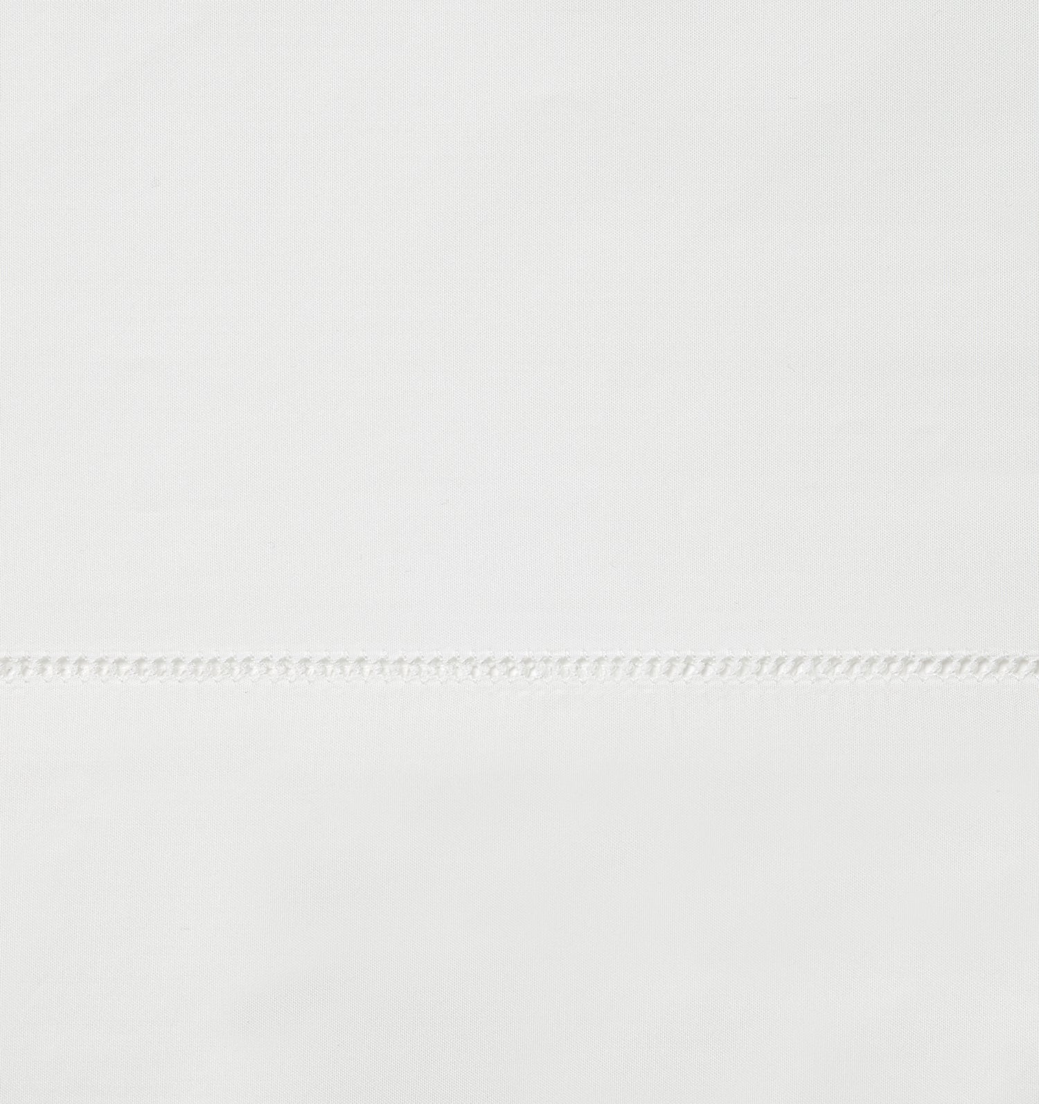 Sferra Spring26 Luxor Flat Sheet White Swatch at Fig Linens And Home