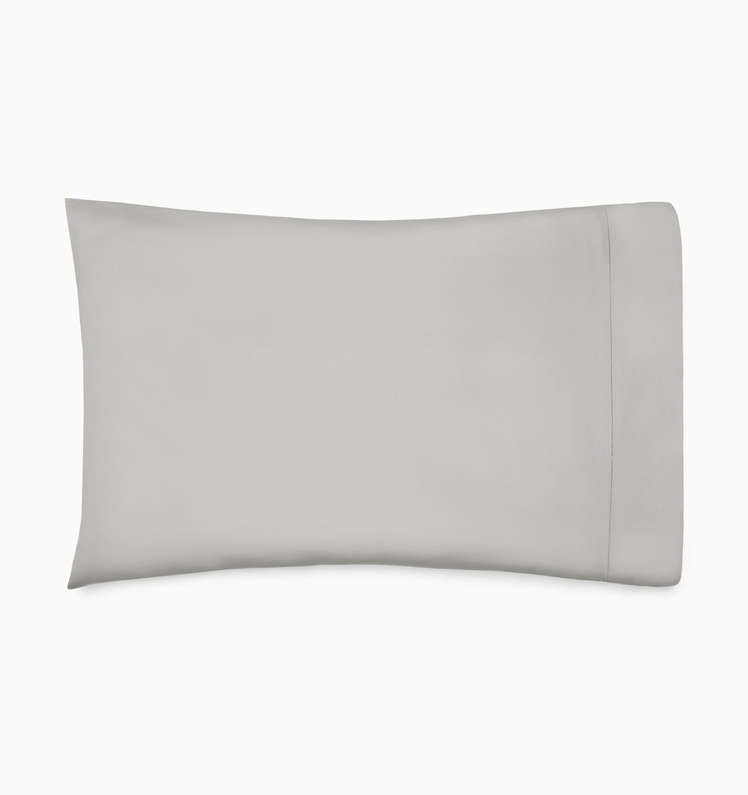 Sferra Spring26 Luxor Pillowcase Silver Silo at Fig Linens And Home