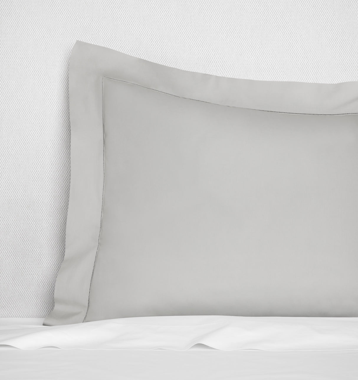 Sferra Spring26 Luxor Standard Sham Silver at Fig Linens And Home