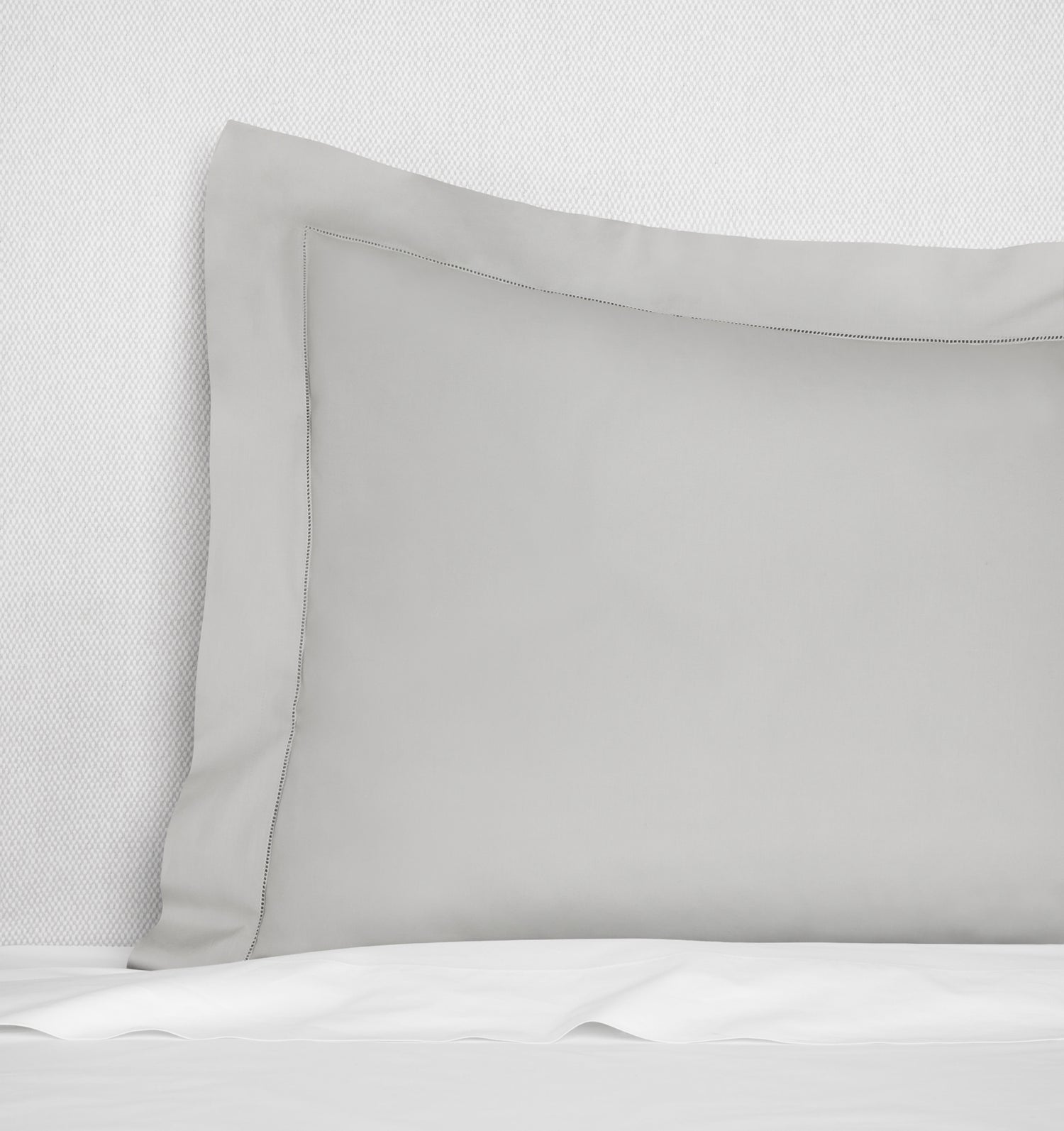 Sferra Spring26 Luxor Standard Sham Silver at Fig Linens And Home