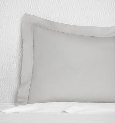 Sferra Spring26 Luxor Standard Sham Silver at Fig Linens And Home