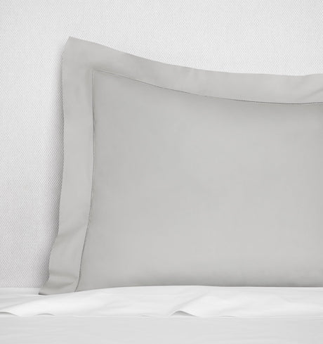 Sferra Spring26 Luxor Standard Sham Silver at Fig Linens And Home