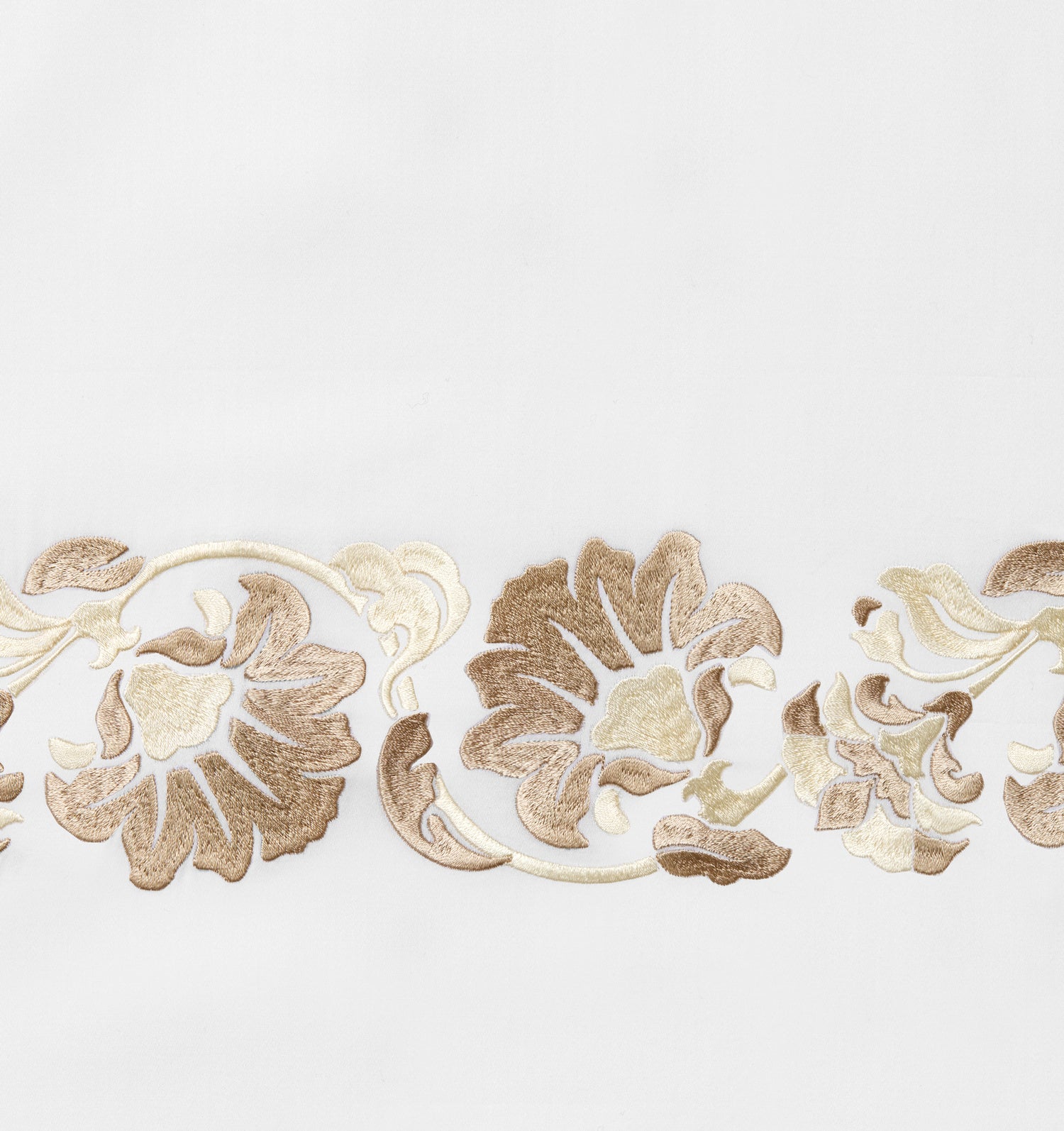 Tralcio Sand Bedding by Sferra at Fig Linens and Home - Fabric Swatch